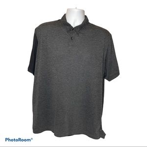 Nike Golf Heathered Black Athletic Dri-Fit Polo XL